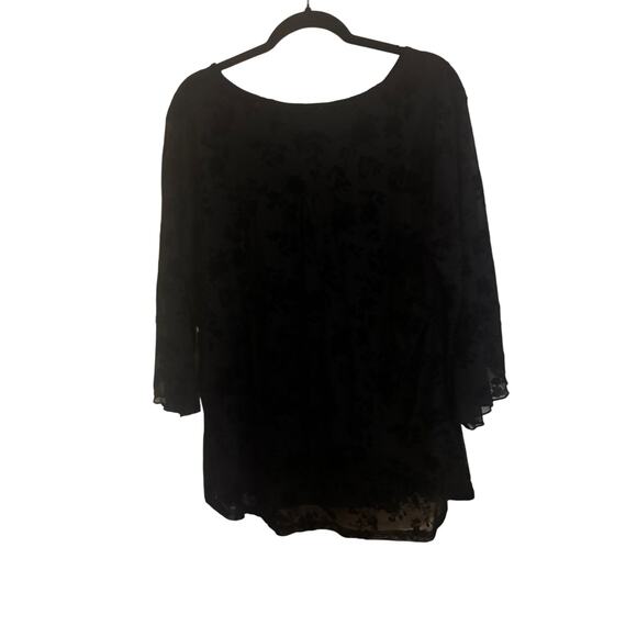 Nwt Besonnie XXL black top flowy dressy business casual 2XL top - Picture 1 of 7